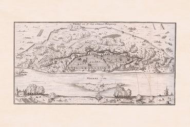 Grabado histórico de Toruń de 1725 por Gabriel Bodenehr - Decoración vintage polaca