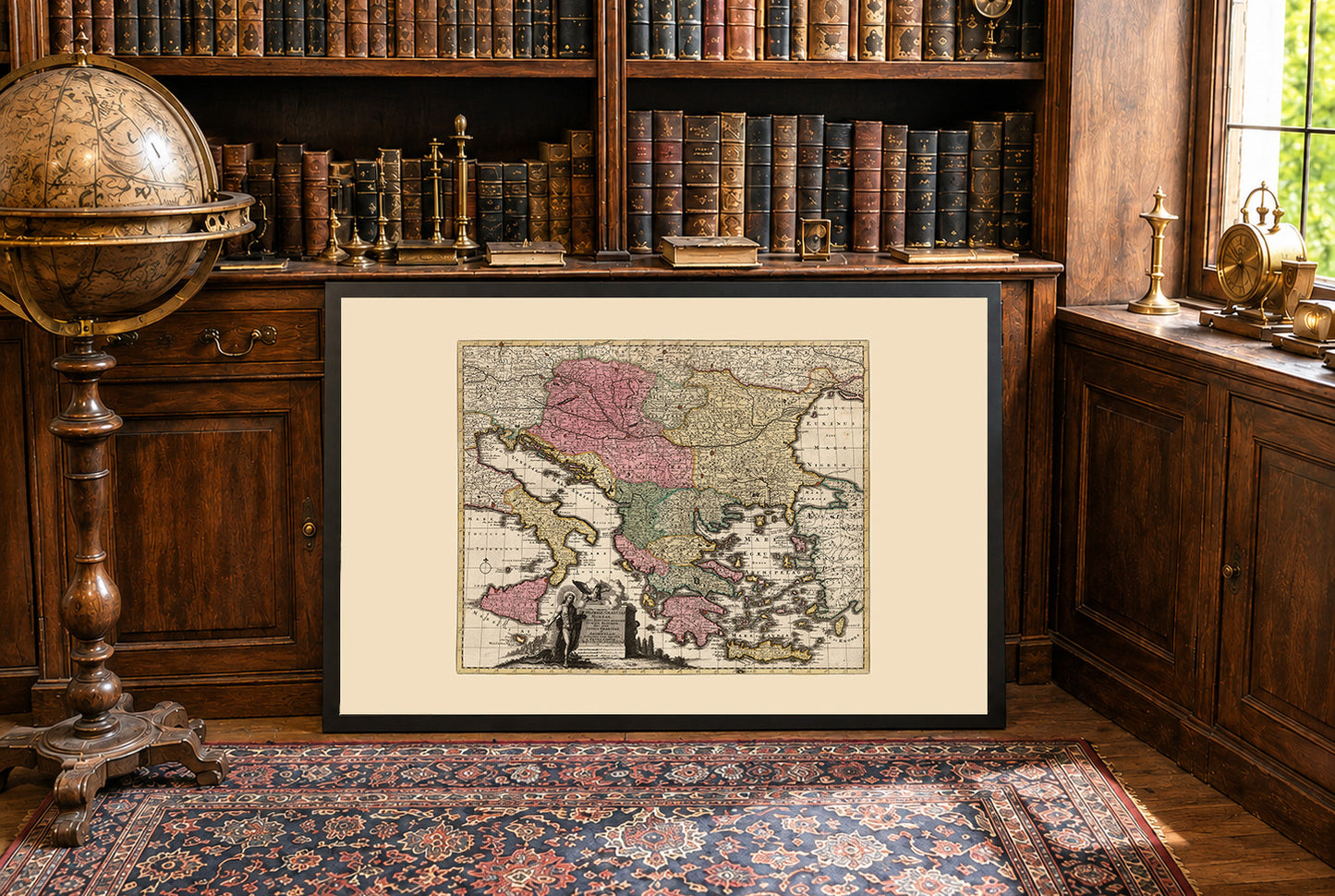 Penisola Balcanica 1740 - Mappa storica del sud-est Europa