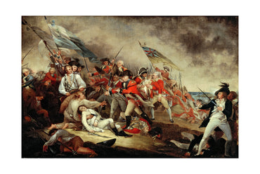 The Death of General Warren at the Battle of Bunker's Hill 1786 - John Trumbull - American Revolution Historical Painting Poster
