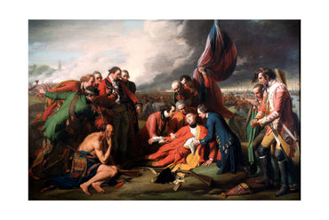 The Death of General Wolfe 1770 - Benjamin West - Seven Years' War Historical Painting Poster