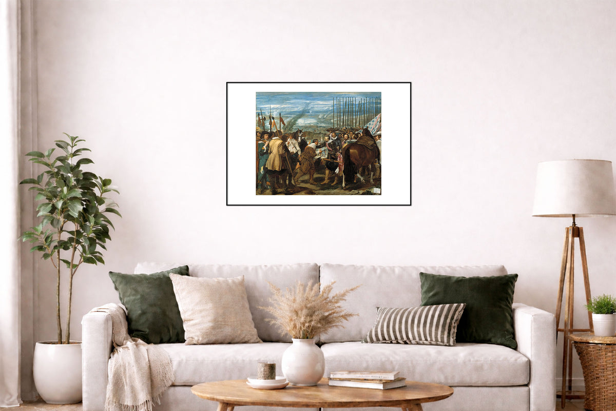 La Reddition de Breda 1635 - Diego Velázquez - Guerre de Quatre-Vingts Ans - Affiche Peinture Historique