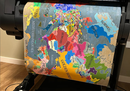 1337 Mappa dell'Europa alla vigilia della Guerra dei Cent'anni