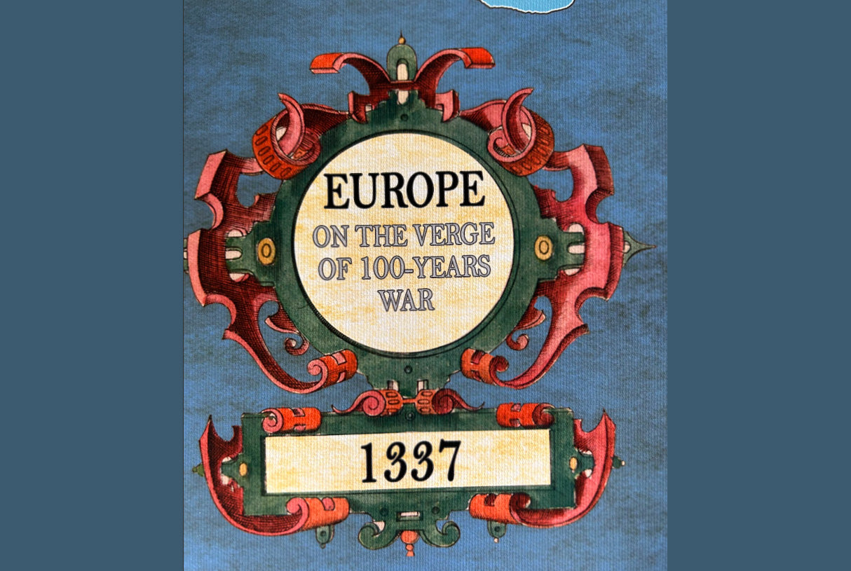1337 Mappa dell'Europa alla vigilia della Guerra dei Cent'anni