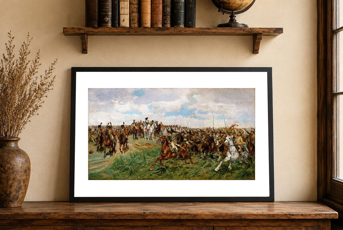 1807, Friedland - Ernest Meissonier - Napoléon Bonaparte et Guerres Napoléoniennes - Affiche Peinture Historique