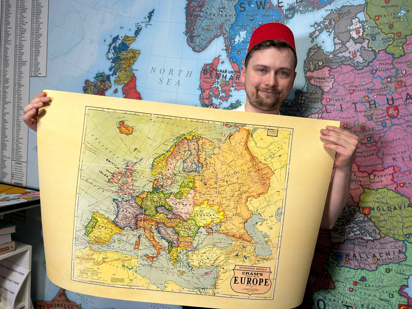 Europa 1925 - Mapa histórico mural del período de entreguerras