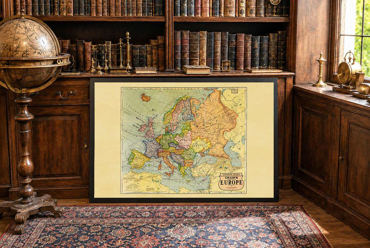 Europa 1925 - Mapa histórico mural del período de entreguerras