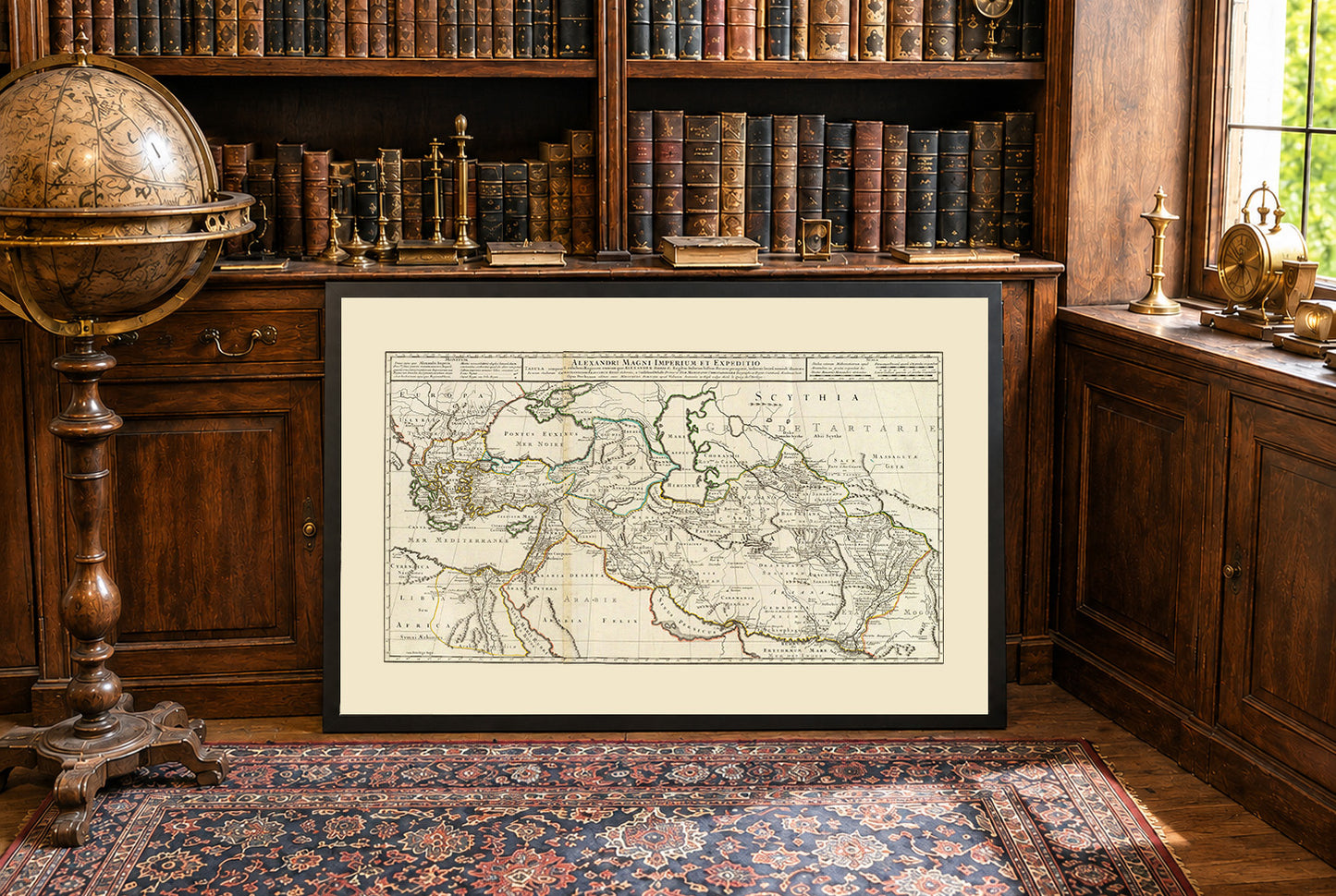 Alexander the Great Empire Map Print - Ancient Campaigns & Expanding Territories Illustration