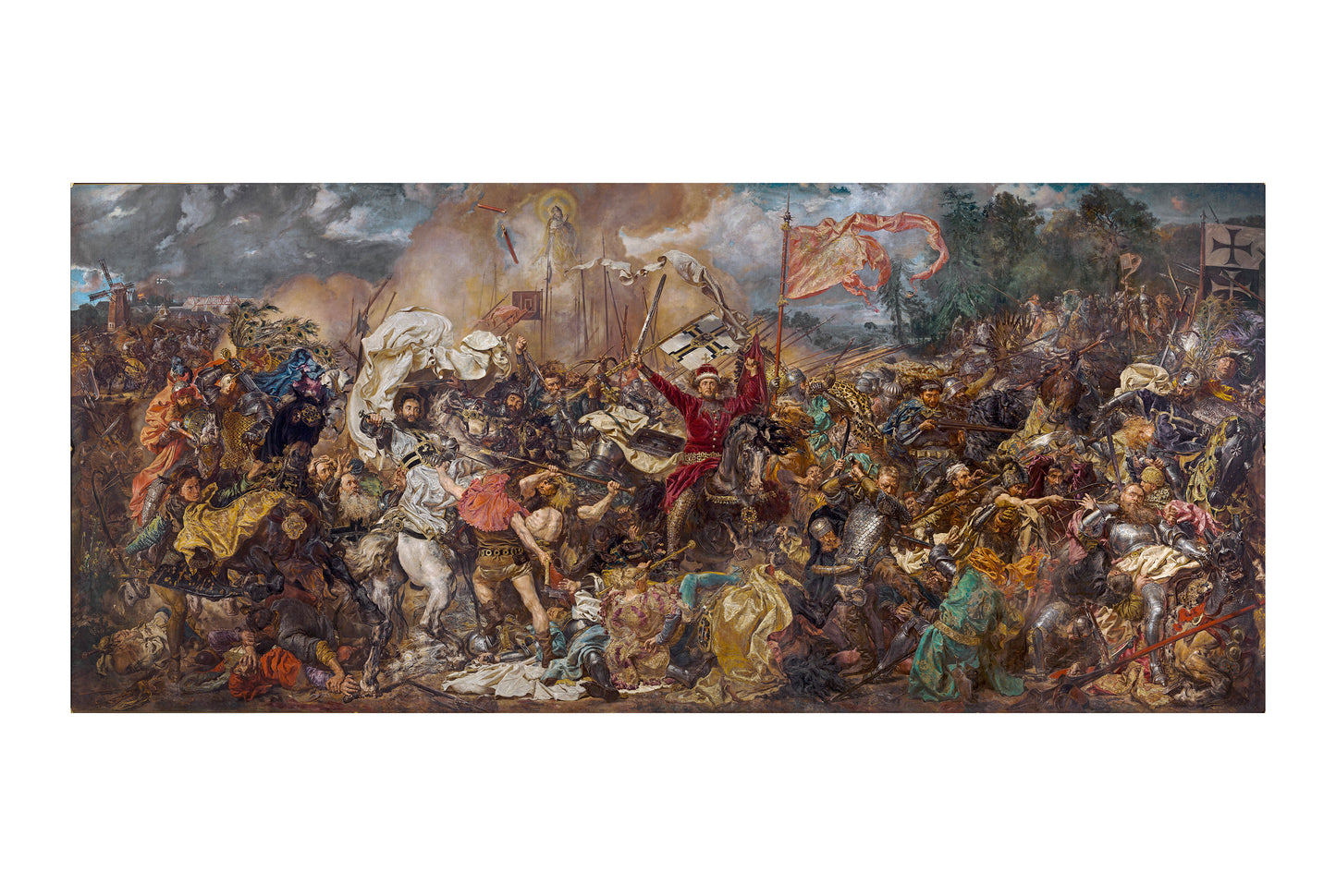 Battle of Grunwald Poster - Jan Matejko 1878, Polish History Painting Wall Art