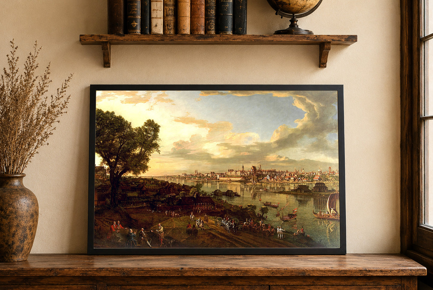 Poster Bellotto Vue de Varsovie depuis Praga - Décoration Murale Vintage de Varsovie