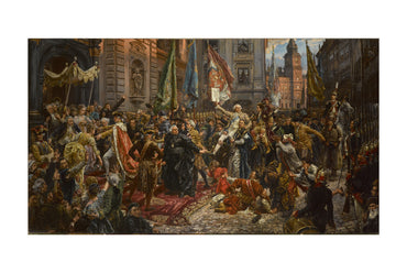 Plakat „Konstytucja 3 Maja 1791” - Jan Matejko, Historyczne Malarstwo Polskie