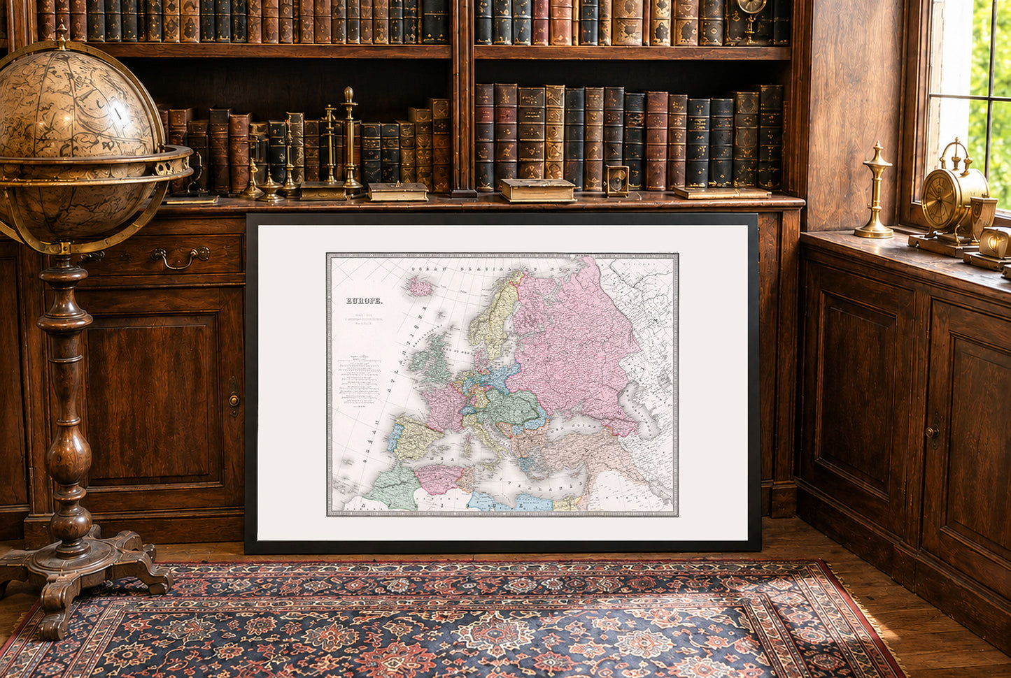 Europe 1862 - Carte Historique à l'Époque du Nationalisme