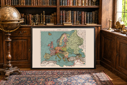 Europe 1921 - Post-World War I Historical Map
