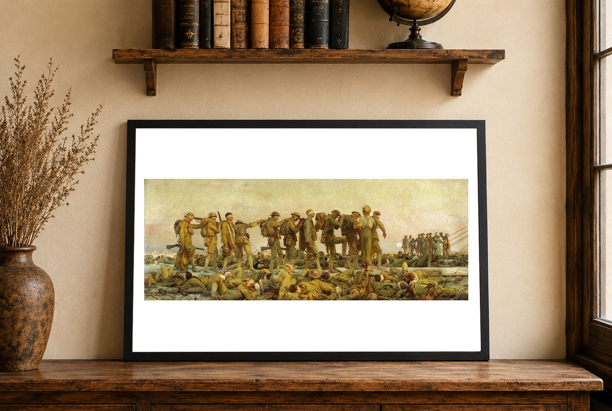 Gassed 1919 - John Singer Sargent - World War I Gas Attack Historical Painting Poster