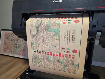 Poster Mappa della Storia della Polonia - 10 Mappe Storiche da Mieszko I al Ducato di Varsavia