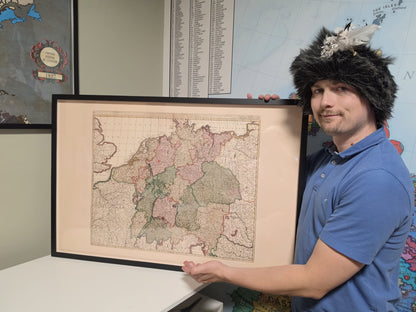 Sacro Romano Impero 1740 – Mappa storica dell'Europa centrale