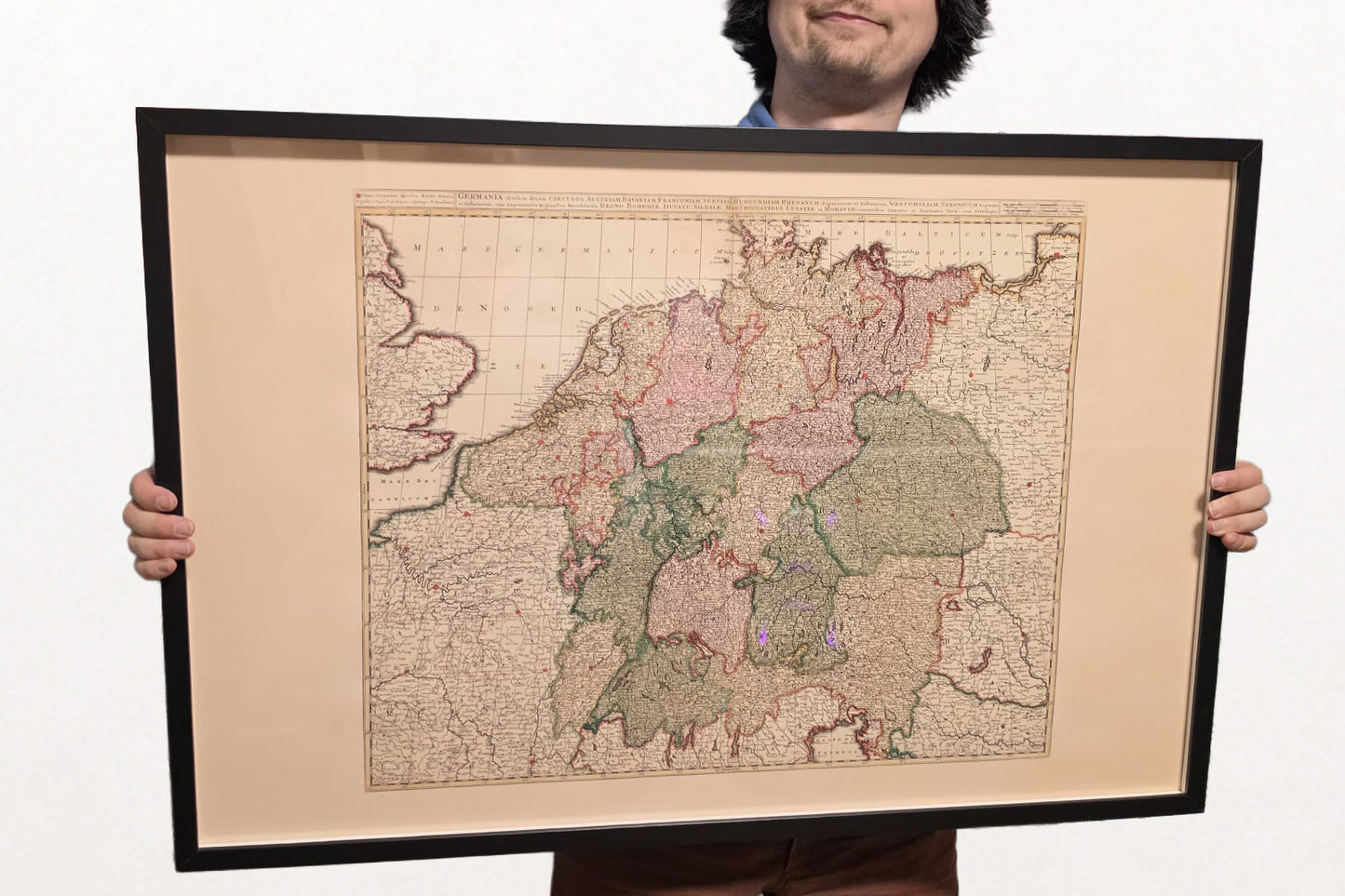 Sacro Romano Impero 1740 – Mappa storica dell'Europa centrale