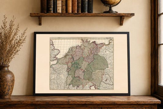 Sacro Imperio Romano 1740 – Mapa histórico de Europa Central