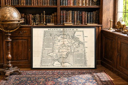 Iberische Halbinsel 1540 – Historische Karte von Spanien, Aragonien und Portugal