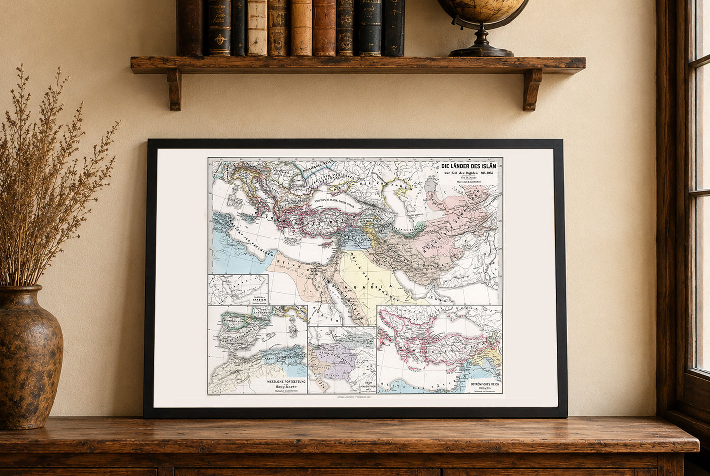 Mundo islámico 945–1055 - Mapa de los Buyidas, Fatimíes y Abasíes