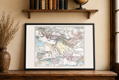 Mundo islámico 945–1055 - Mapa de los Buyidas, Fatimíes y Abasíes