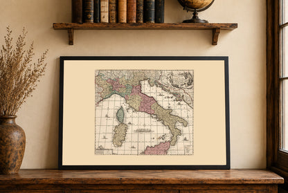 Péninsule italienne 1740 - Carte des États italiens pré-unification