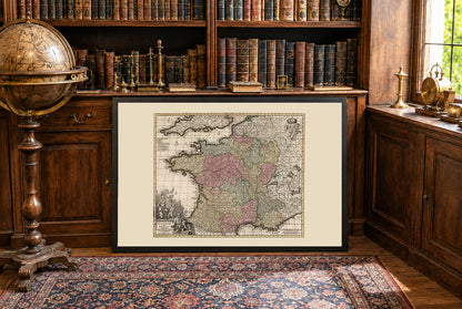 Reino de Francia 1740 – Mapa histórico del siglo XVIII