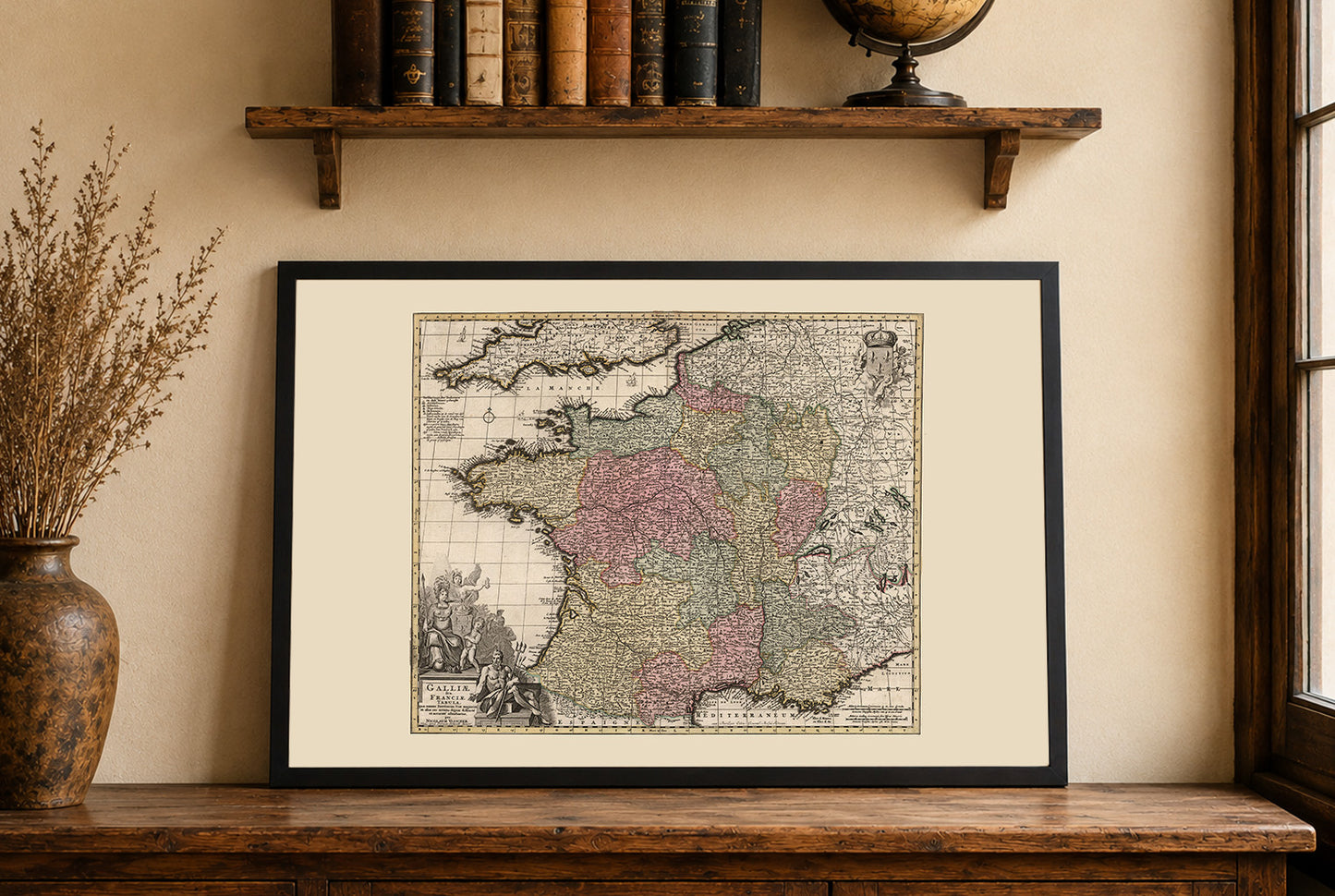 Reino de Francia 1740 – Mapa histórico del siglo XVIII