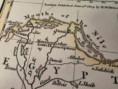 Reino de Jerusalén durante las Cruzadas - Póster de mapa histórico