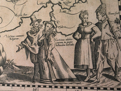 Poster Mappa Leo Belgicus (1617) - Arte di Paesi Bassi e Belgio
