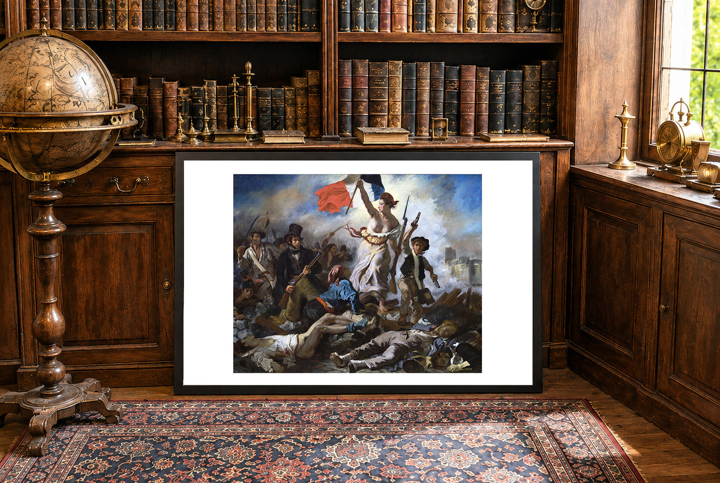 Liberty Leading the People Poster - Eugène Delacroix Vintage French Revolution Wall Art
