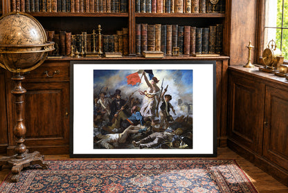 Liberty Leading the People Poster - Eugène Delacroix Vintage French Revolution Wall Art