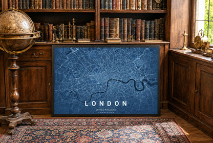 Mapa de plano de Londres - Arte de pared moderno de calles de la ciudad