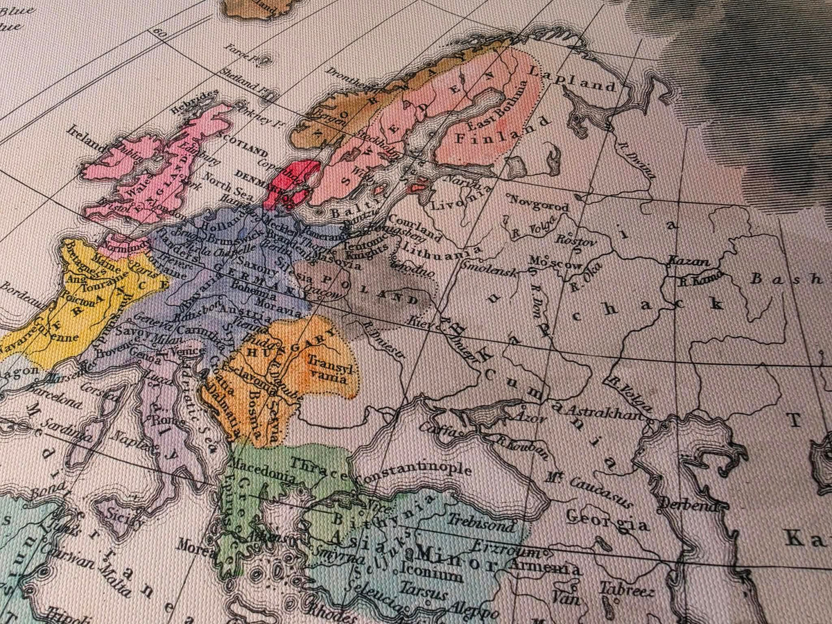 Imperium Mongolskie w 1294 - Mapa Yuan, Ilchanatu i Złotej Ordy