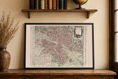Paris 1778 - Historische Karte der französischen Königsstadt
