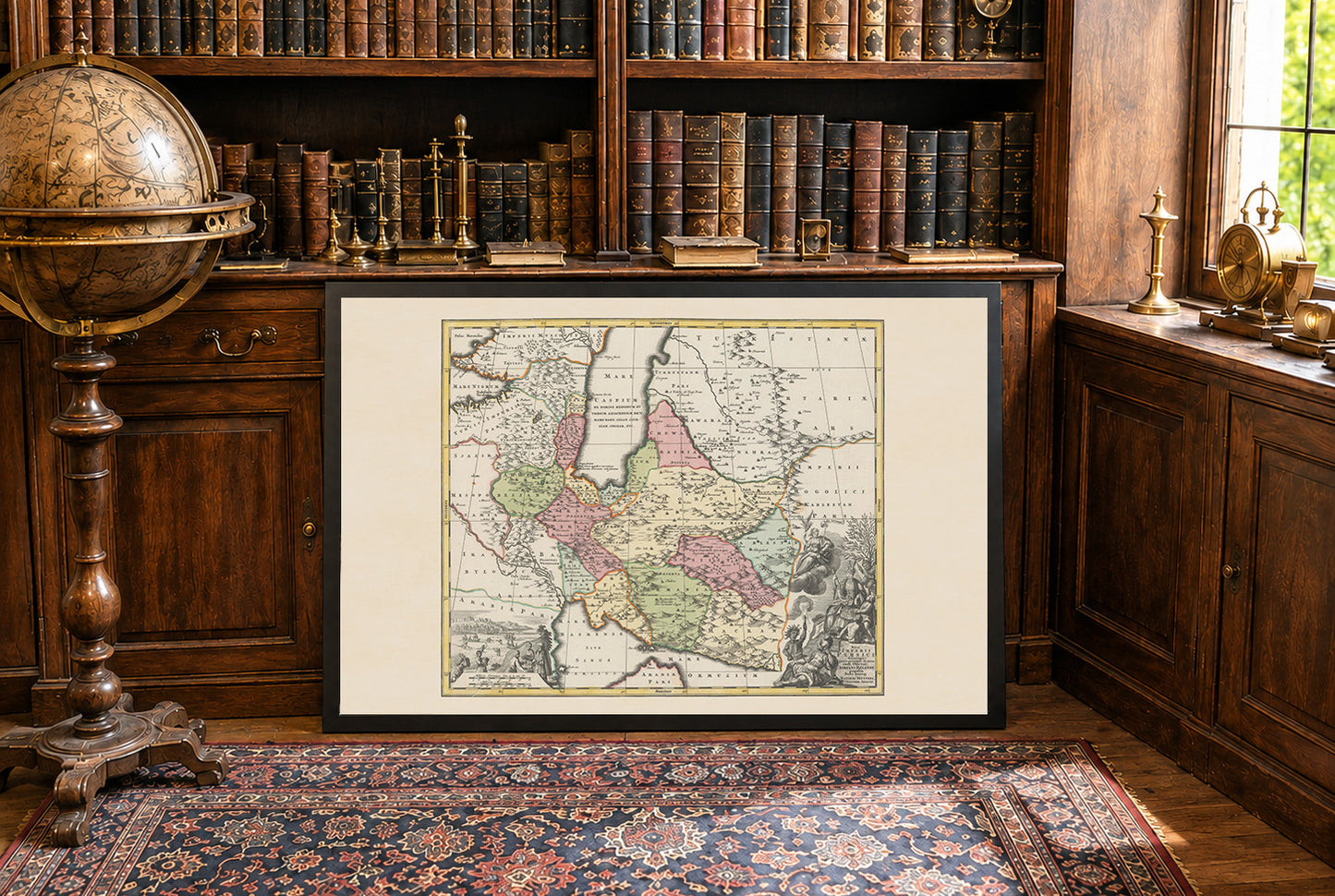 Persia Map Poster - Antique Map of the Persian Empire & Iran, 18th Century Wall Art