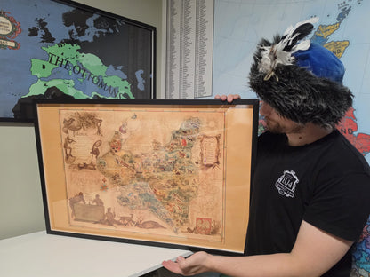 Polen Karte 1938 Druck - ‘Poloniae’ bildliche Karte von Tadeusz Lipski & Eliasz Kanarek | Vintage Weltausstellung Wandkunst