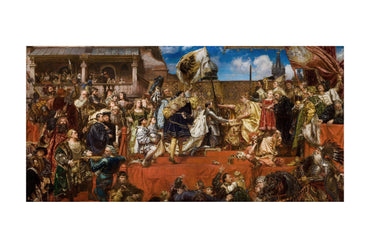 Prussian Homage 1882 - Jan Matejko - Polish-Lithuanian History Painting Poster