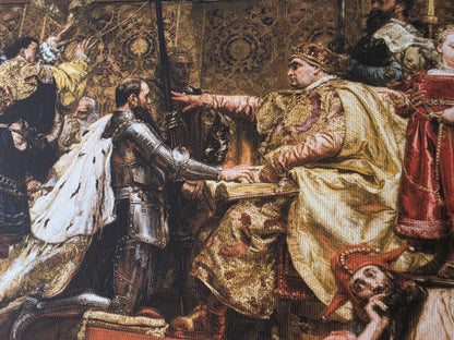 Prussian Homage 1882 - Jan Matejko - Polish-Lithuanian History Painting Poster