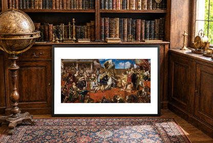 Hołd Pruski 1882 - Jan Matejko - Zygmunt Stary i Albrecht Hohenzollern - Historyczny Plakat z Obrazem