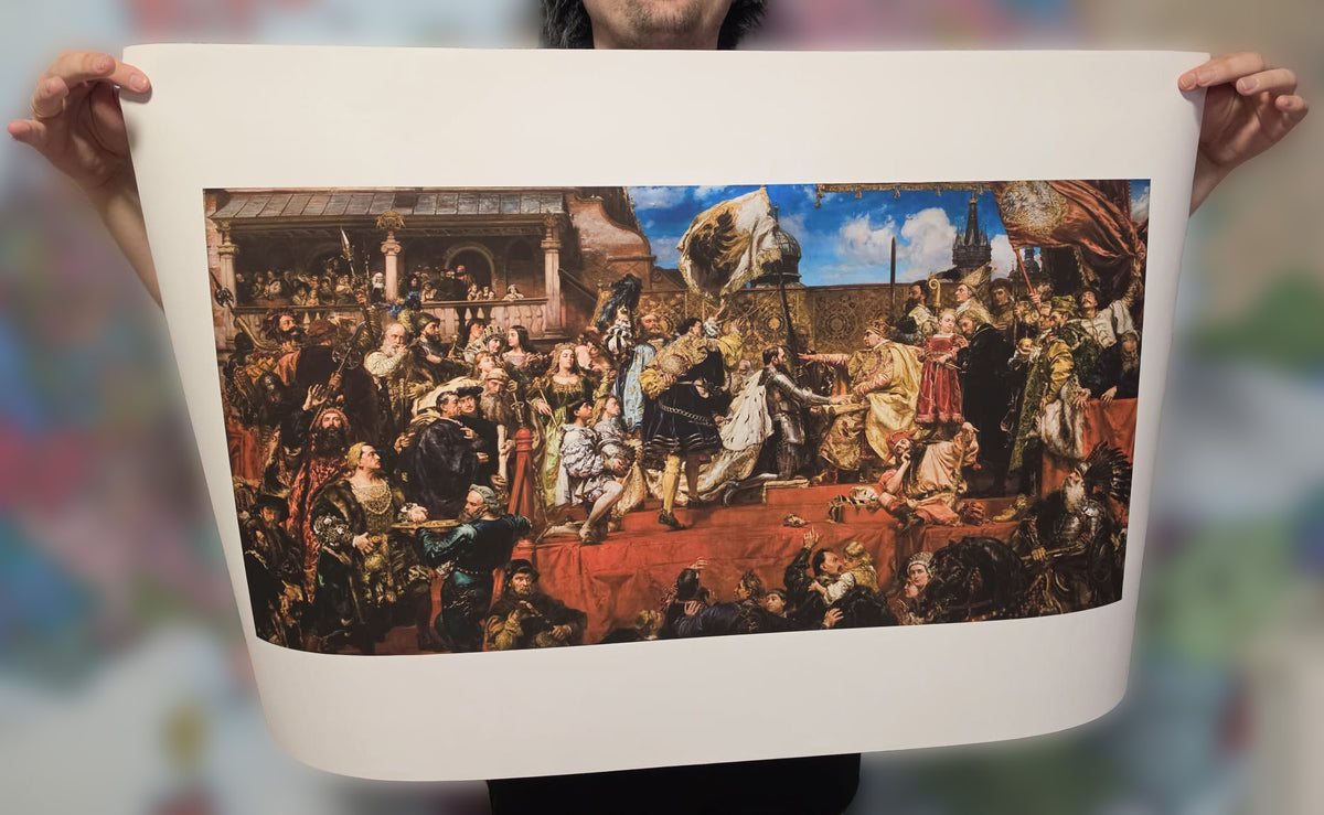 Prussian Homage 1882 - Jan Matejko - Polish-Lithuanian History Painting Poster