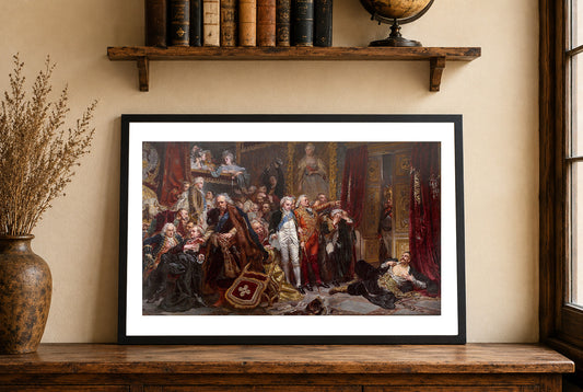 Póster Rejtan La Caída de Polonia - Jan Matejko Arte de Pared Histórico Polaco