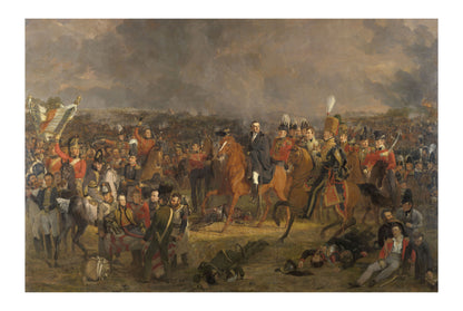 The Battle of Waterloo 1824 - Jan Willem Pieneman - Napoleonic Wars Historical Painting Poster
