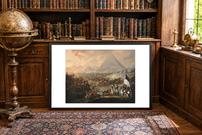 Bitwa pod Piramidami 1798–1799 - François-Louis-Joseph Watteau - Napoleon i Kampania Egipska - Historyczny Plakat z Obrazem