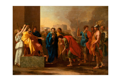 The Continence of Scipio - Nicolas Poussin - Ancient Rome and the Second Punic War Historical Painting Poster