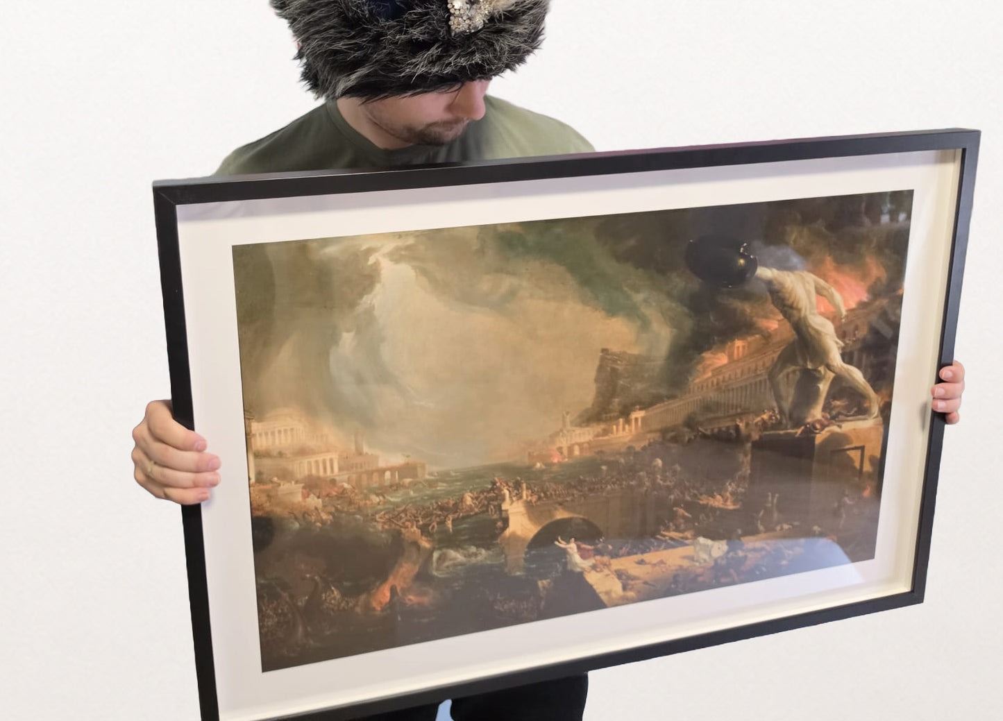 Plakat The Course of Empire: Destruction - Thomas Cole Vintage Dekoracja Ścienna Romantyzmu