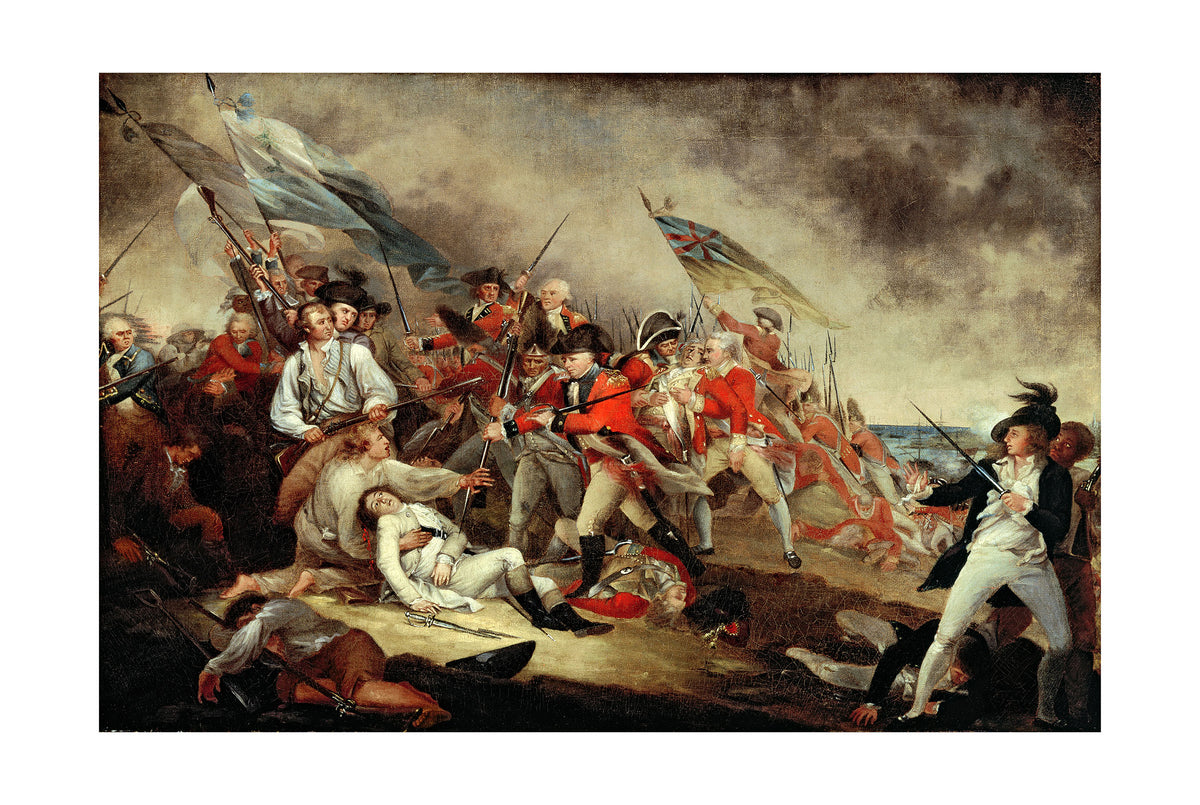 Śmierć Generała Warrena w Bitwie pod Bunker Hill 1786 - John Trumbull - Wojna o Niepodległość USA - Historyczny Plakat z Obrazem