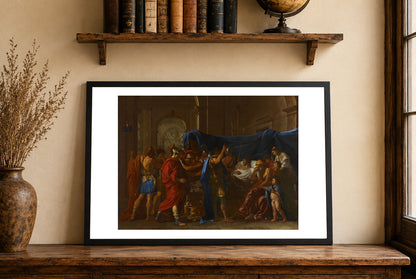 Śmierć Germanika 1627 - Nicolas Poussin - Starożytny Rzym - Historyczny Plakat z Obrazem