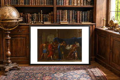 Śmierć Germanika 1627 - Nicolas Poussin - Starożytny Rzym - Historyczny Plakat z Obrazem