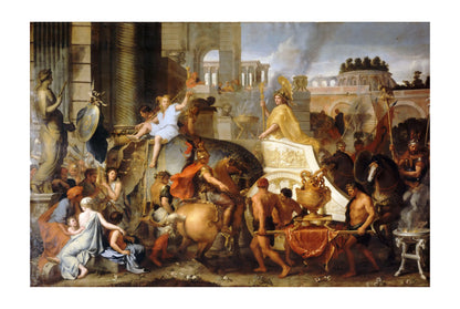 L'Entrée d'Alexandre dans Babylone 1665 - Charles Le Brun - Affiche Peinture Historique