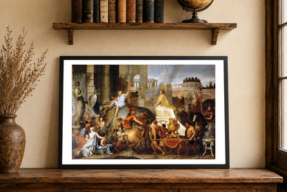 L'Entrée d'Alexandre dans Babylone 1665 - Charles Le Brun - Affiche Peinture Historique